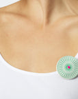 ICON broche no. 01 · SEA GREEN