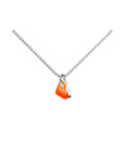 SIGN heart halskæde · NEON ORANGE