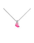 SIGN heart halskæde · NEON PINK
