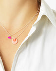 SPLASH necklace · CORAL RED