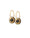 BLOOM earrings · BLACK/GOLD