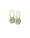 BLOOM earrings · AQUA/GOLD