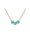 GLOW trio halskæde · AQUA