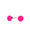 Stilren SIGN ørestik med flouriserende pink emaljelak.