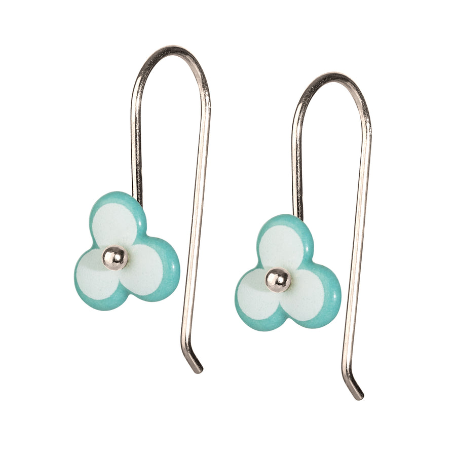 CLOVER ørekroge · AQUAMARINE/WHITE