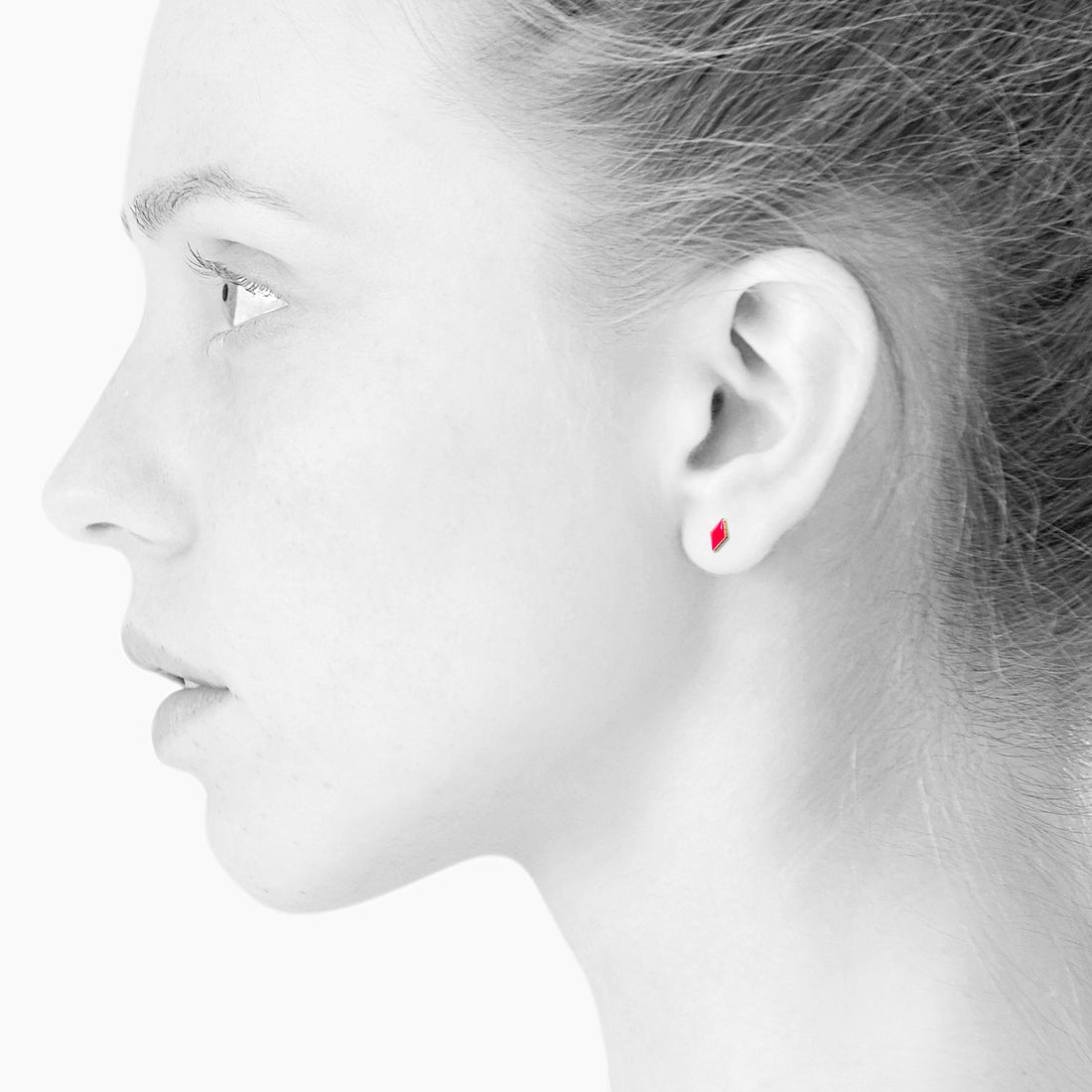 TINY diamond · NEON ROSE · SCHERNING øreringe · Håndlavede Danske smykker