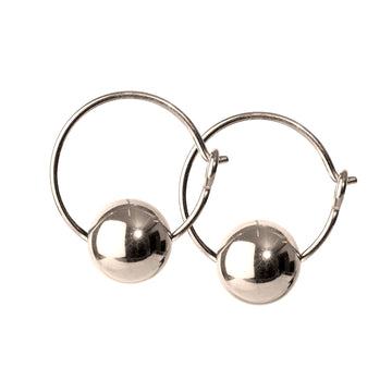 GLOW hoop · SILVER · SCHERNING øreringe · Håndlavede Danske smykker