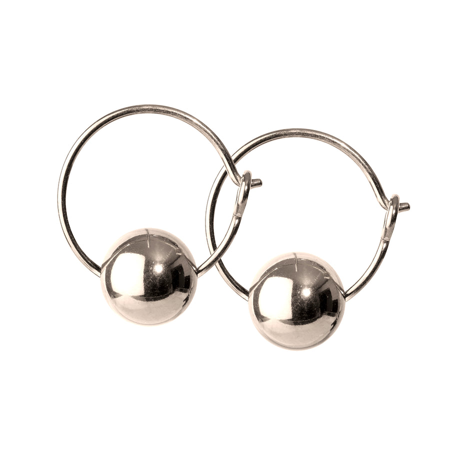 GLOW hoop · SILVER · SCHERNING øreringe · Håndlavede Danske smykker