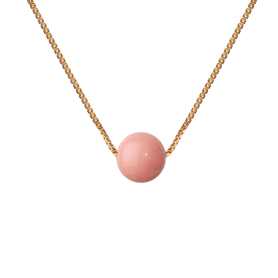 GLOW halskæde · DUSTY ROSE · SCHERNING øreringe · Håndlavede Danske smykker