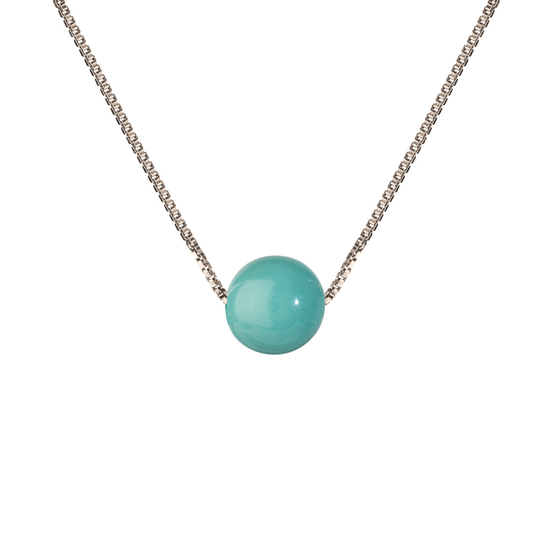 GLOW halskæde · AQUAMARINE
