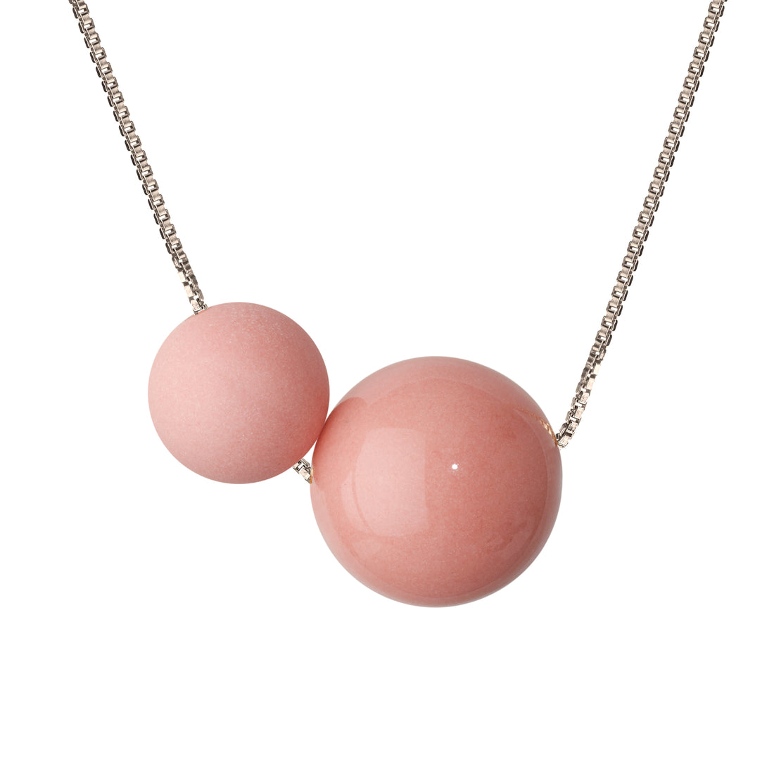GLOW halskæde duo · DUSTY ROSE