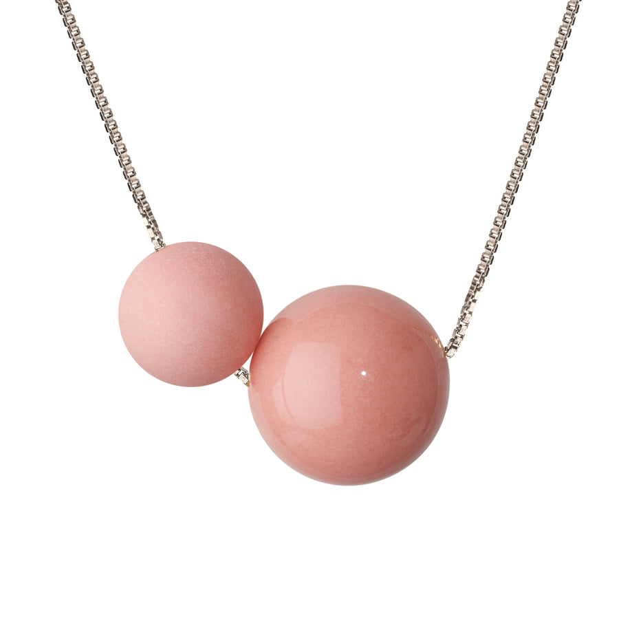 GLOW halskæde duo · DUSTY ROSE
