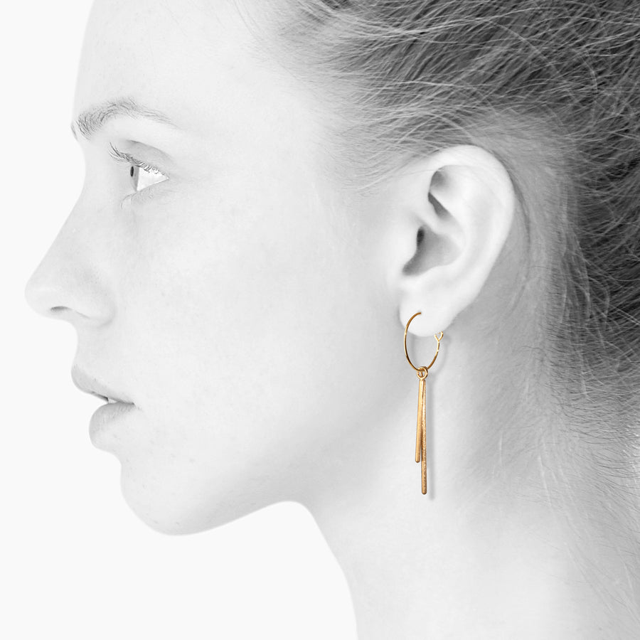 LEE duo øreringe · GOLD · SCHERNING smykker