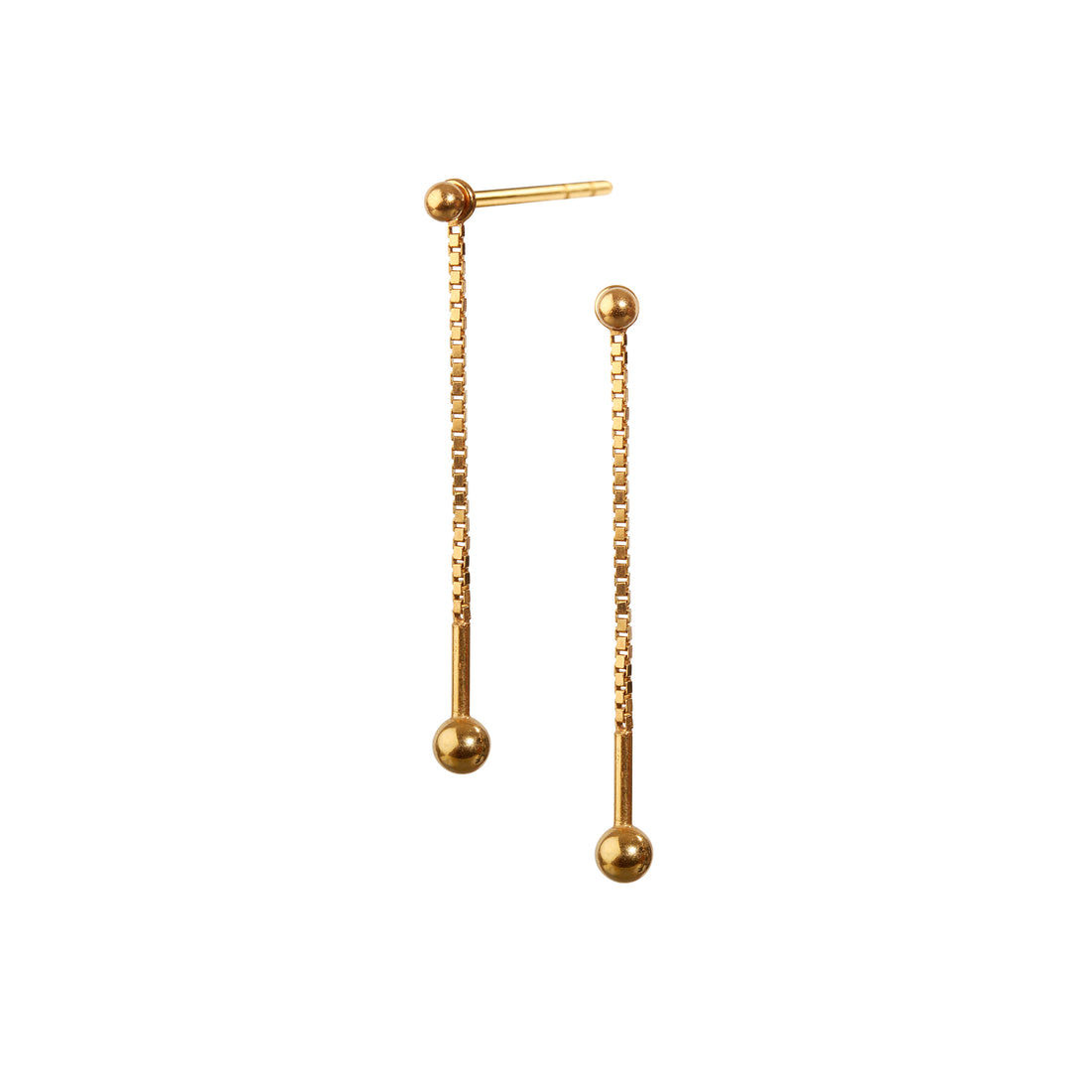 LUX kæde · GOLD · SCHERNING øreringe · Håndlavede Danske smykker
