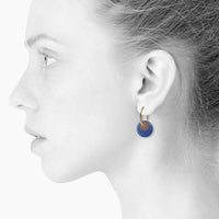 SPLASH øreringe - ROYAL BLUE/GOLD - SCHERNING smykker
