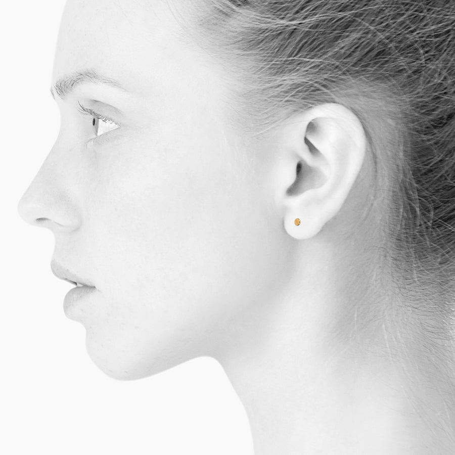 SPOT nano · GOLD · SCHERNING øreringe · Håndlavede Danske smykker